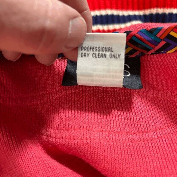 Koos of Course Sweater Cardigan Pink Button Front Vintage Ramie Blend Size S - Picture 5 of 5